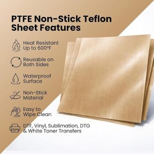 Teflon Sheet for Heat Press Transfer Sheet 15" x 15" - Image 2