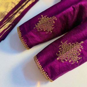 Kolam Blouse Design - Golden - Image 2