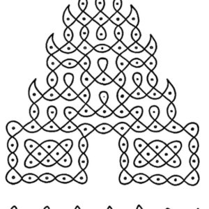 Kolam Blouse Design - White - Image 1