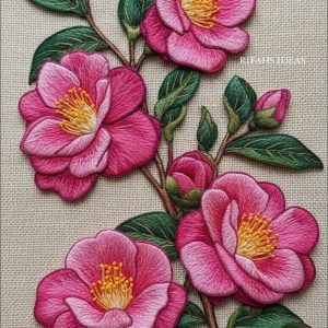 Roses - Thread Embossed - Image 1