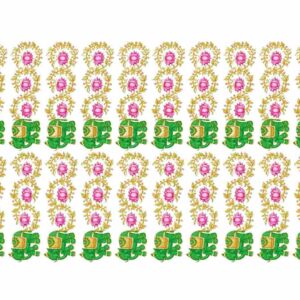 Royal Green Elephant & Lotus Wreaths - Image 1