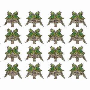 Antique Kalash & Twin Parrot Medallions - Image 1
