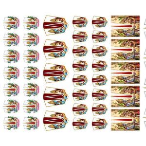 Sacred Lord Venkateshwara Namam Tilak Motif Combo Embroidery Layout - Image 1