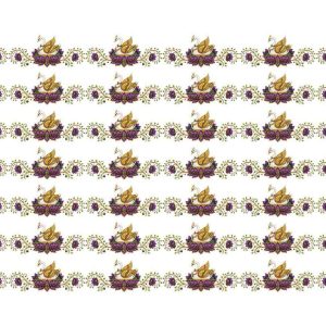 Ganesha Floral Vine Border Design - Image 1