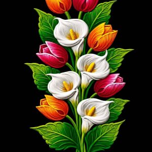 Calla Lily & Tulip Cluster - Image 1