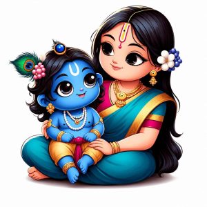 Yashoda & Bal Krishna - Image 1