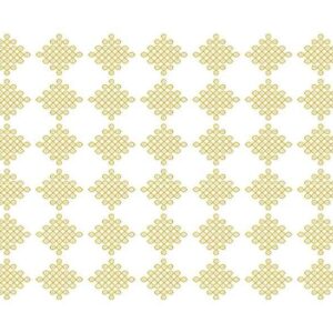 Gold Interlocking Diamond Kolam Motif Pattern - Image 1