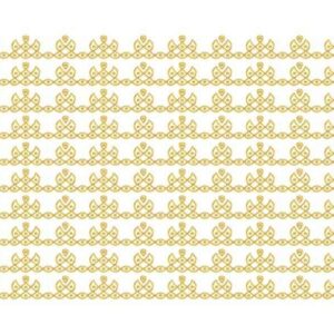 Gold Crown Scallop Border Lines - Image 1