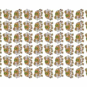 Decorated Processional Elephant Grid - Image 1