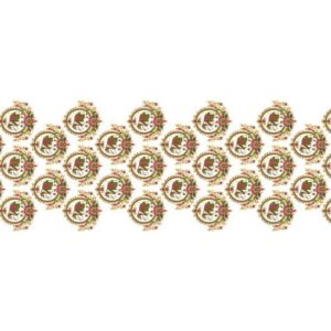 Elephant Floral Wreath Circle Grid - Image 1