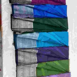Silver Border Silk Sarees - Image 1