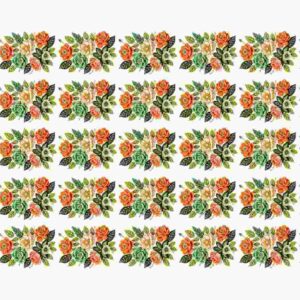 Mixed Floral Bouquet Spray Grid Sheet - Image 1