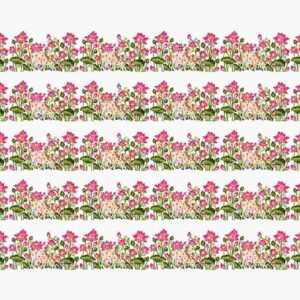 Pichwai Cow & Pink Lotus Border Lines - Image 1