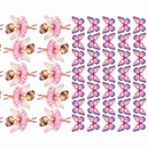 Ballerina Fairies & Pink Butterflies Grid