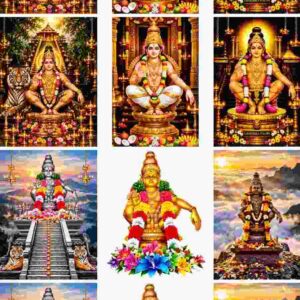 Lord Ayyappa Sabarimala Devotional Grid - Image 1