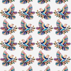 In Flight Floral Dove Grid - Image 1