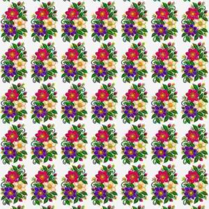 Multi-Color Floral Cluster Bouquet Grid - Image 1